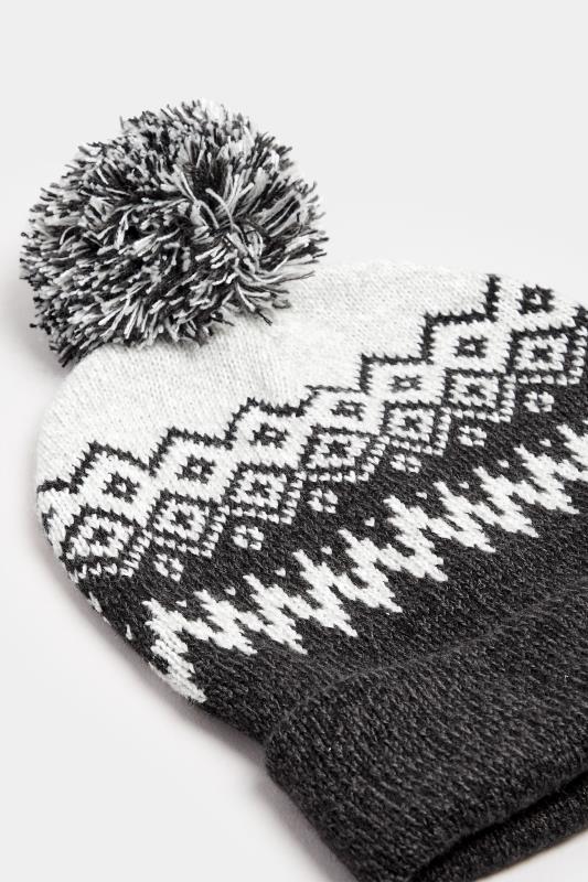 BadRhino Grey Fairisle Bobble Hat | BadRhino 2