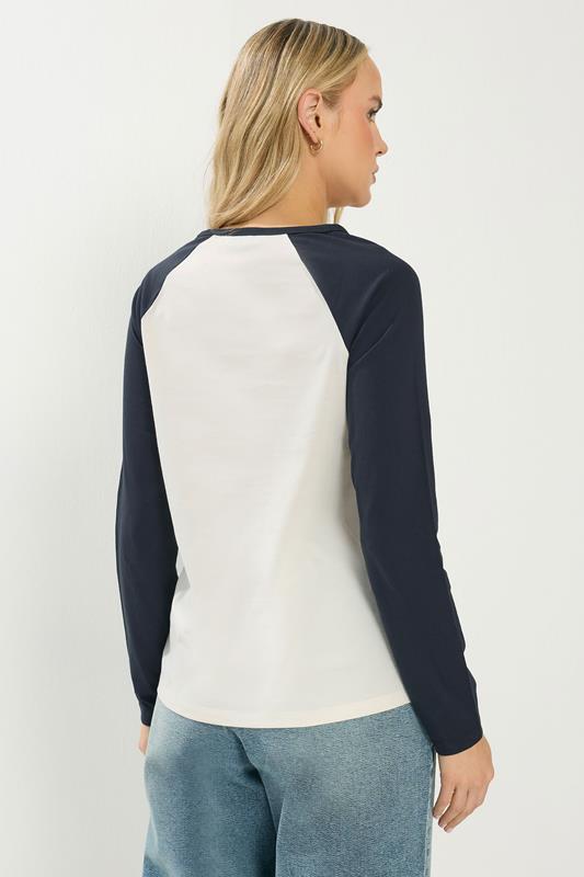 LTS Tall Women's Navy Blue & Cream 'Los Angeles' Slogan Cotton T-Shirt | Long Tall Sally 4