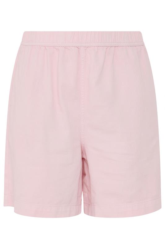 YOURS Plus Size Pink Denim Shorts | Yours Clothing 6