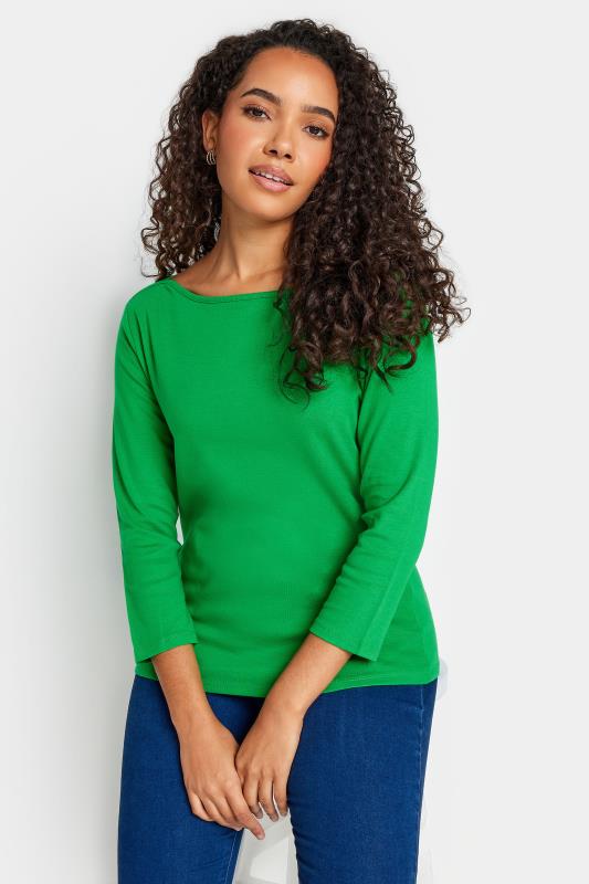 M&Co Green 3/4 Sleeve Essential Top | M&Co 1