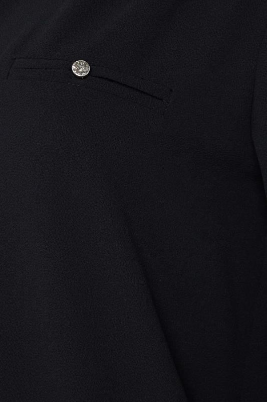 M&Co Black Tab Sleeve Blouse | M&Co