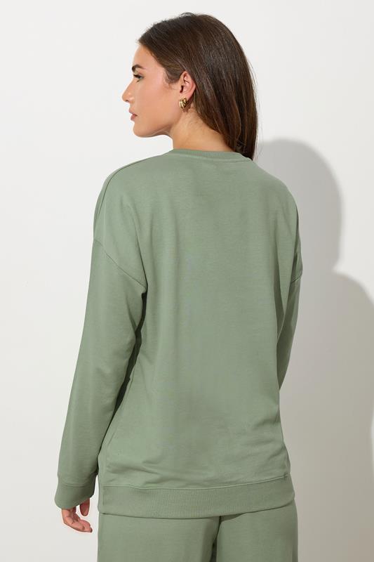 LTS Tall Sage Green Crew Neck Sweatshirt | Long Tall Sally 2