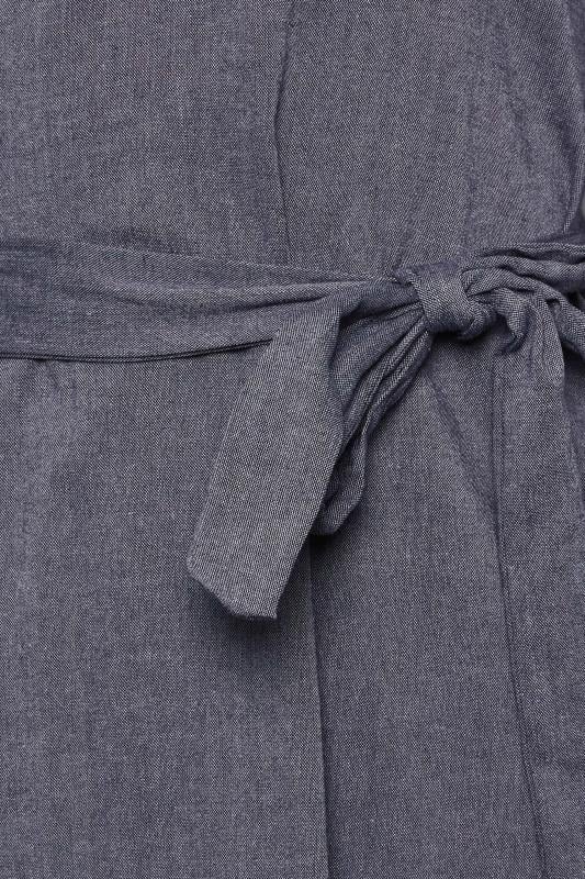 M&Co Navy Blue Tie Waist Midi Tunic Dress | M&Co 5