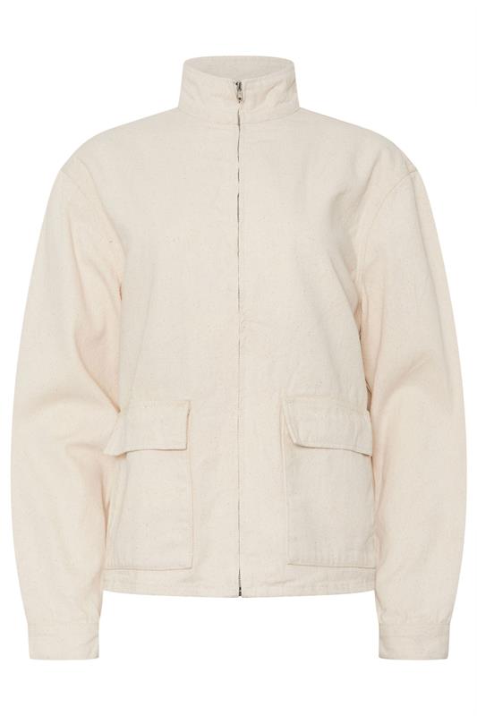 LTS Tall Women's Cream Funnel Neck Jacket | Long Tall Sally 7