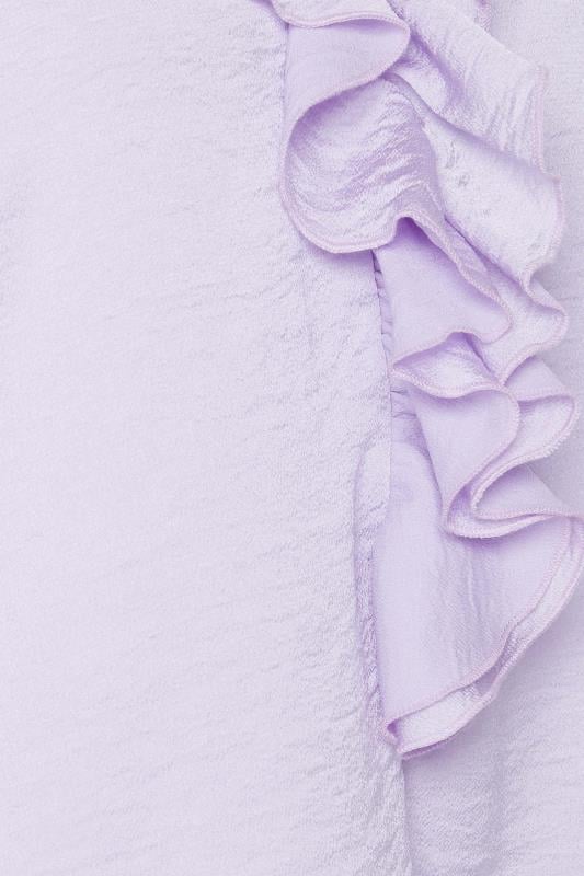 M&Co Lilac Purple Frill Satin Blouse | M&Co 5