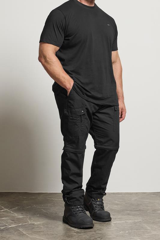 BadRhino Big & Tall Black 2 in 1 Trekking Trousers