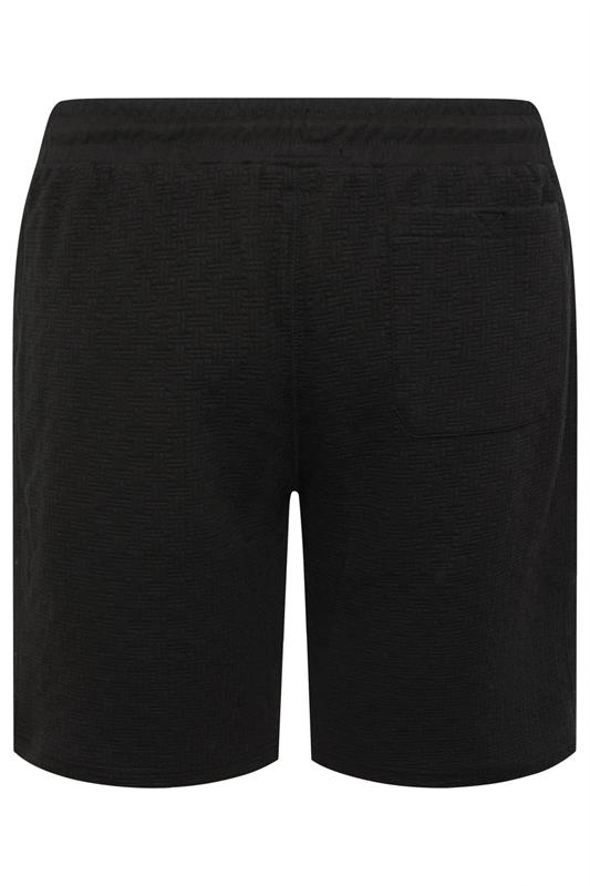 KAM Big & Tall Black Interlock Shorts | BadRhino 4