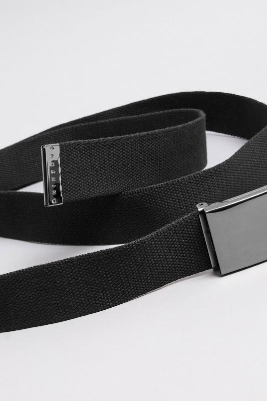 BadRhino Black Canvas Webbing Belt | BadRhino 2