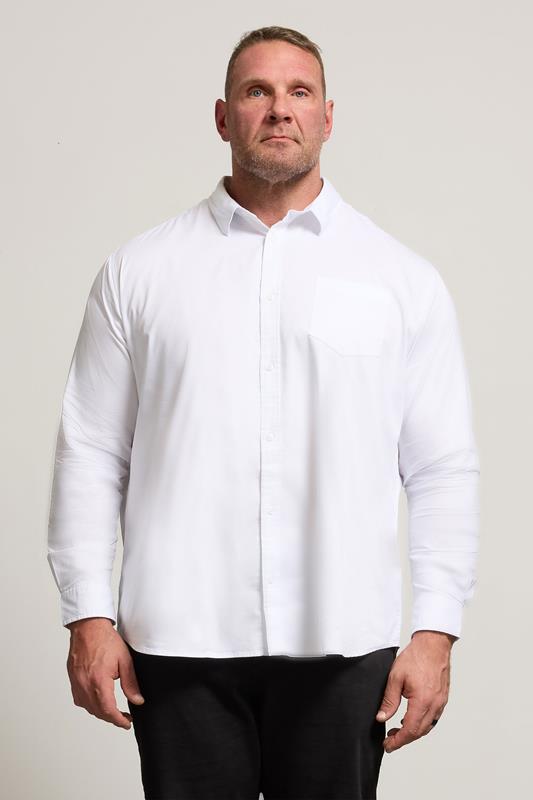 BadRhino Big & Tall White Long Sleeve Shirt