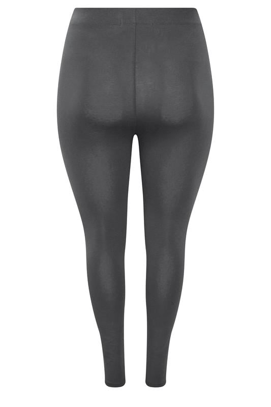YOURS Plus Size Charcoal Grey Leggings | Yours Clothing 6
