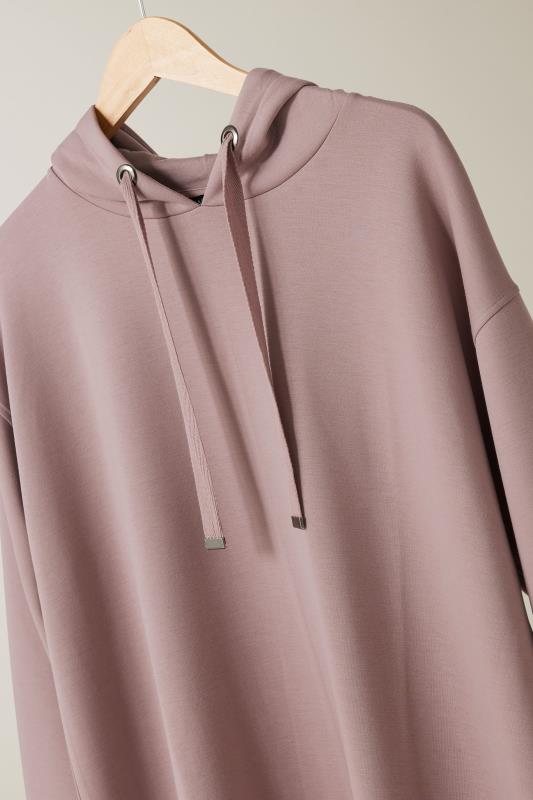 EVANS Plus Size Pink Luxe Drawstring Hoodie | Evans 6