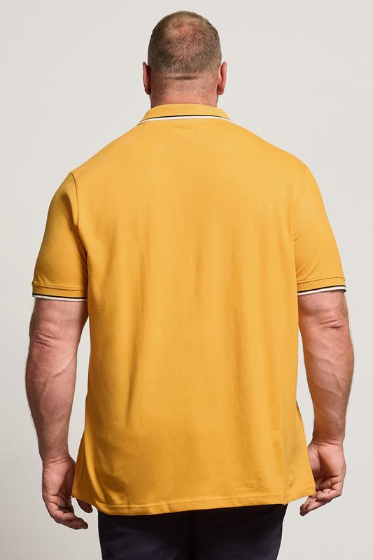 BadRhino Big & Tall Yellow Tipped Polo Shirt | BadRhino 2