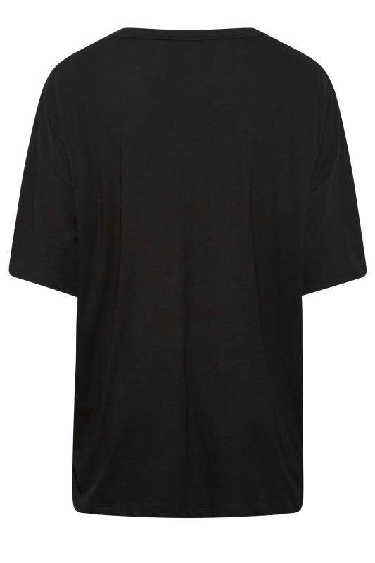 Plus Size Black Oversized Boxy T-Shirt | Yours Clothing 7