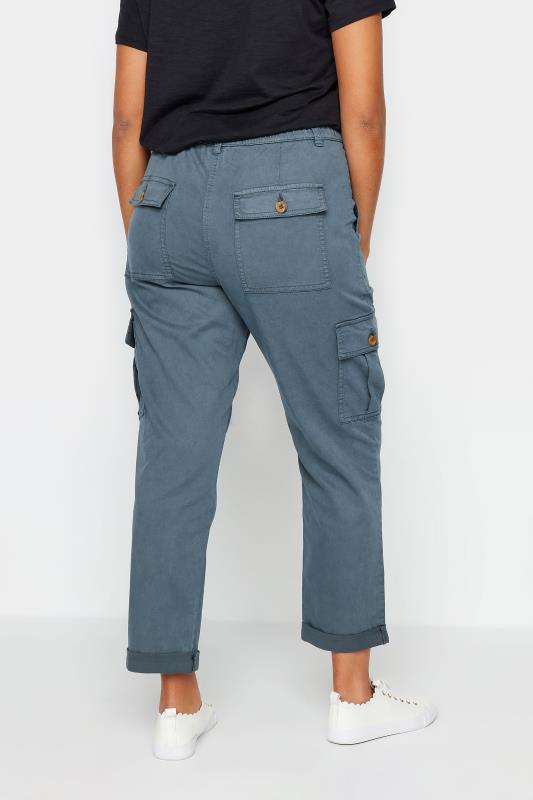 M&Co Airforce Blue Cargo Trousers | M&Co 4