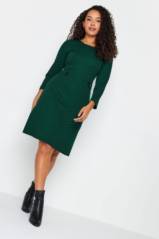 M&Co Green Jacquard Shift Dress | M&Co 1