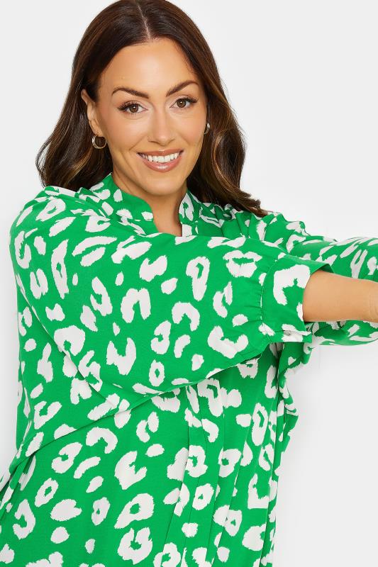 M&Co Green Leopard Print Blouse  | M&Co 4