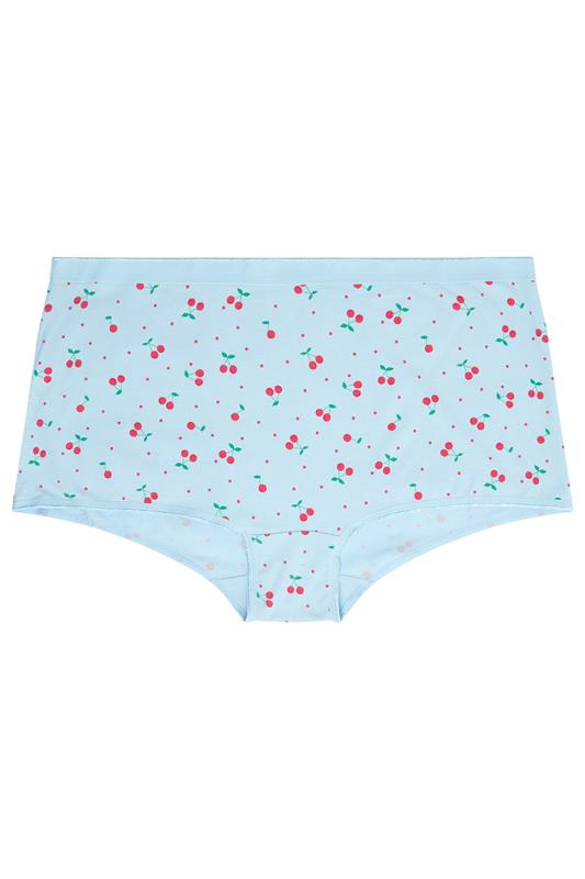 YOURSET 5 PACK Plus Size Blue Berry Print Shorts | Yours Clothing 12