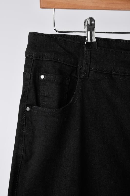 EVANS Plus Size Curve Fit Black Straight Leg Jeans | Evans  6