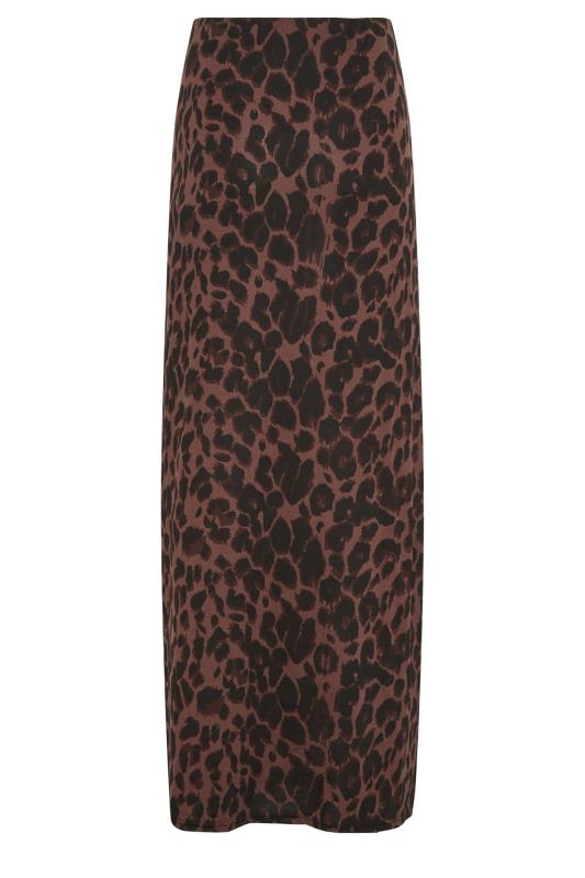 LTS Tall Brown Leopard Print Maxi Skirt | Long Tall Sally 7