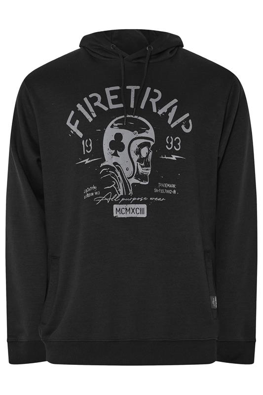 FIRETRAP Big & Tall Navy Blue Hoodie | BadRhino 4