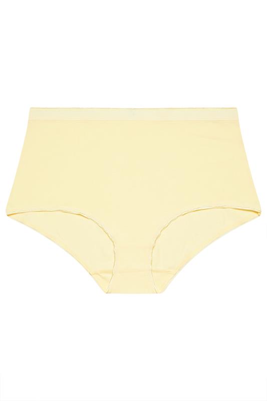 YOURSET 5 PACK Plus Size Black & Yellow Daisy Full Briefs | Yours Clothing 9