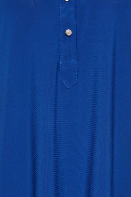 M&Co Blue Half Placket Jersey Shirt | M&Co 6