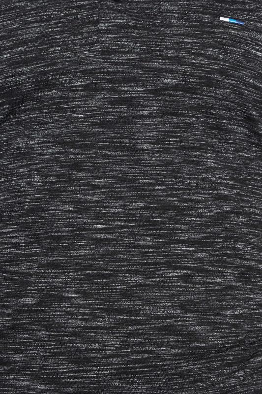 BadRhino Big & Tall Black Marl Polo Shirt | BadRhino 5