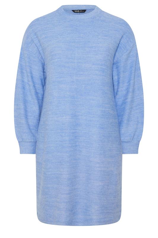 YOURS Plus Size  Blue Soft Touch Jumper Dress | Yours Clothing 5