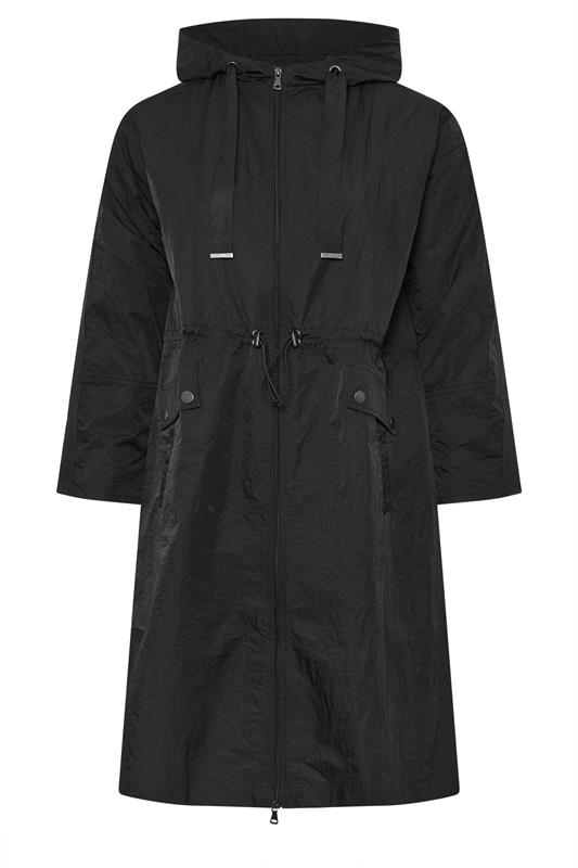YOURS Plus Size Black Lightweight Longline Jacket | Yours Clothing 5