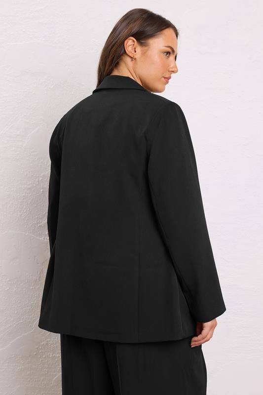 EVANS Plus Size Black Single Breasted Blazer | Evans 2