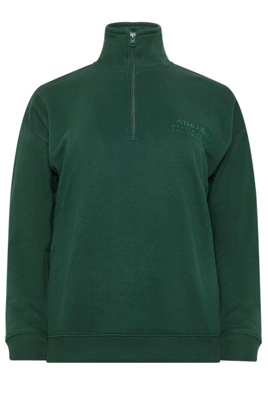 PixieGirl Petite Women's Forest Green High Neck Sweatshirt | PixieGirl 6