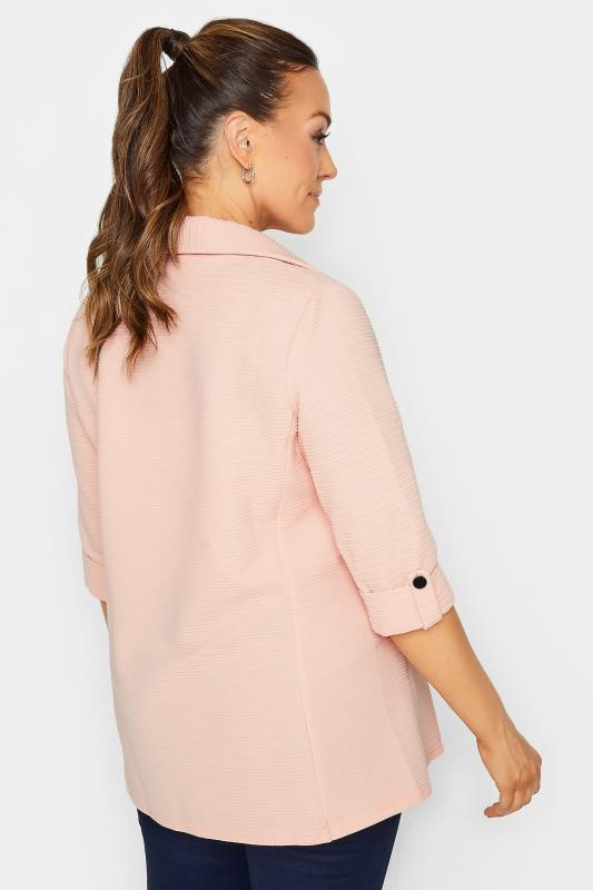 M&Co Pink Textured Blazer | M&Co 3