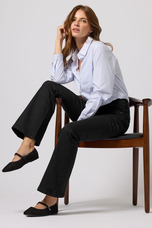 M&Co Black Lift & Shape Kick Flare Jeans | M&Co 2
