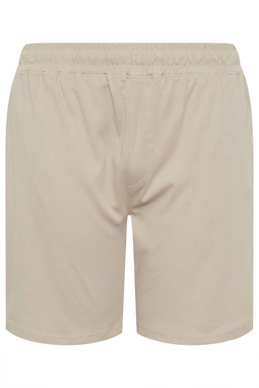 D555 Big & Tall Stone Brown Elasticated Waist Shorts | BadRhino 2