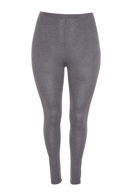 Plus Size YOURS FOR GOOD Grey Viscose Leggings | Yours Clothing 5