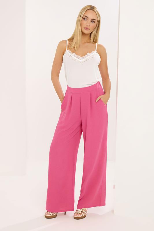  STAR Pink Wide Leg Trousers