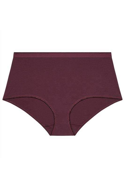 YOURS 5 PACK Plus Size Purple Full Briefs | Yours Clothing 7