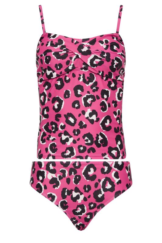 LTS Tall Women's Pink Leopard Print Tankini Set | Long Tall Sally  7