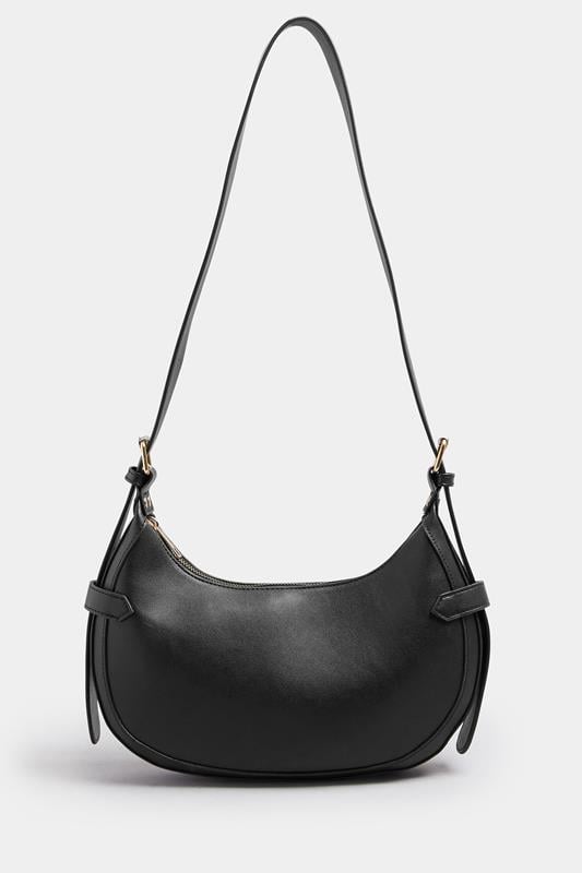 Black Buckle Shoulder Bag | Yours Clothing 2