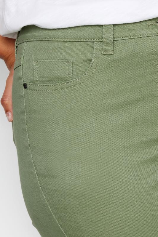 M&Co Khaki Green Cropped Jeans | M&Co 5
