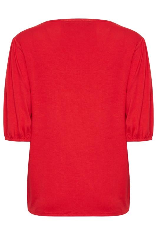 M&Co Red Balloon Sleeve Top | M&Co 7