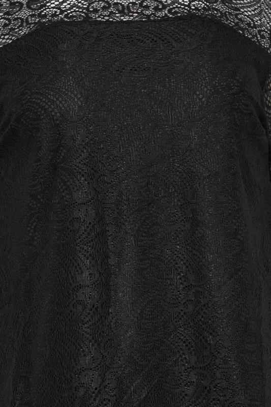 M&Co Black Long Sleeve Lace Blouse | M&Co  5
