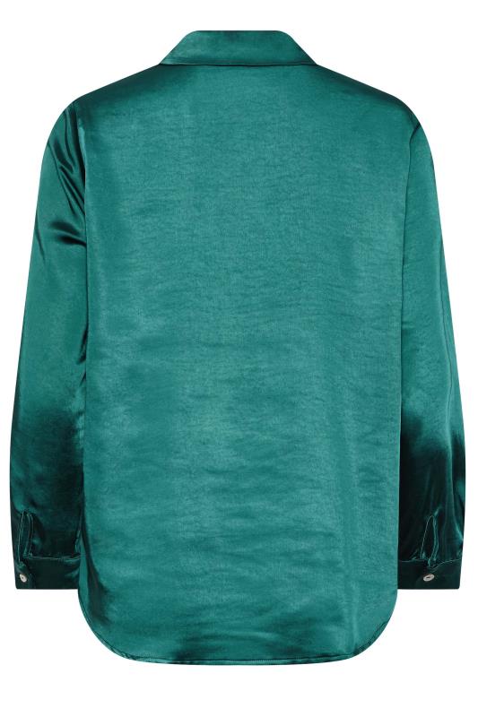 M&Co Emerald Green Satin Shirt | M&Co 7