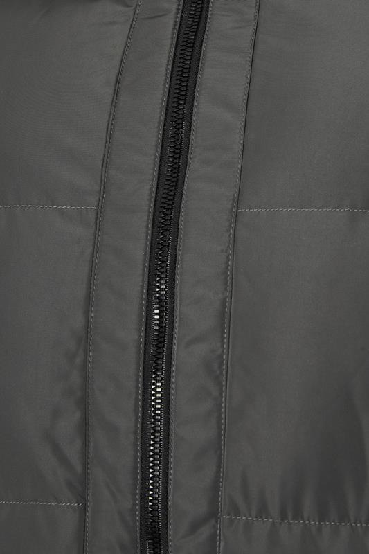 BadRhino Big & Tall Charcoal Grey Hooded Puffer Jacket 8