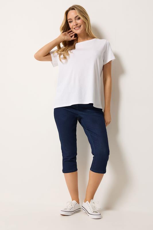 M&Co Indigo Blue Capri Jeans | M&Co 1