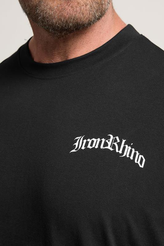 IronRhino Big & Tall Black Old English T-Shirt | BadRhino 4