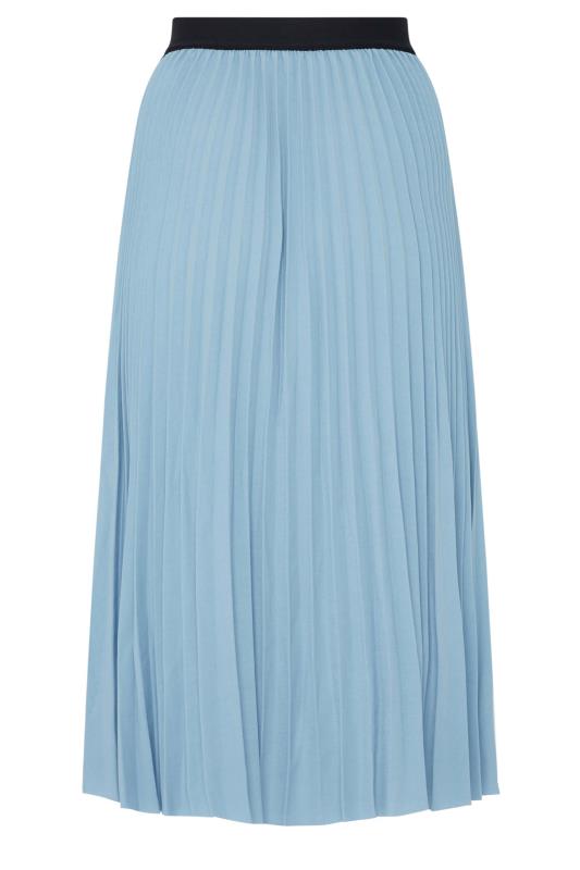 M&Co Blue Pleated Midi Skirt | M&Co 5