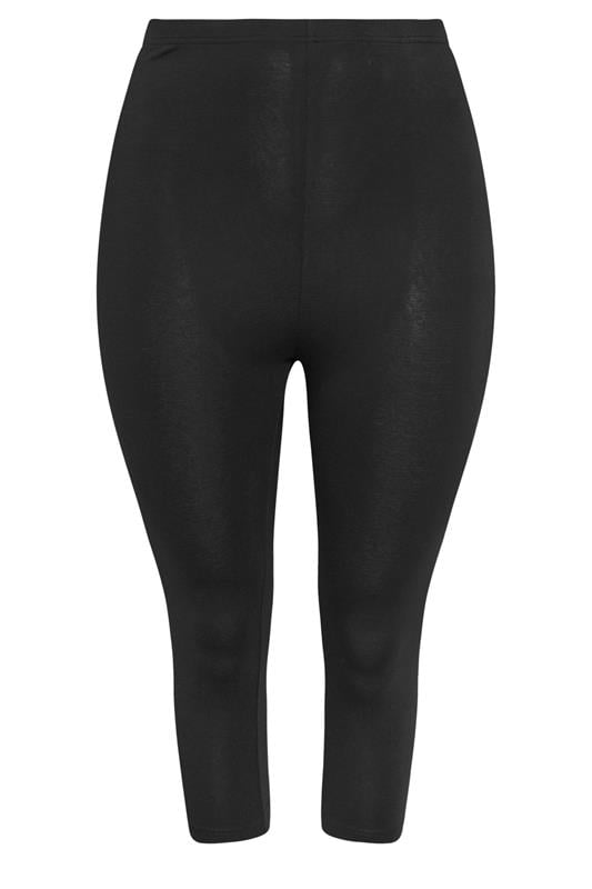 YOURSET 2 PACK Plus Size Black Polka Dot Crop Leggings | Yours Clothing 10