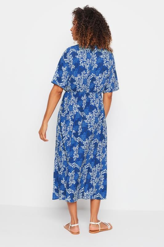 M&Co Blue Abstract Print Midaxi Dress | M&Co 3