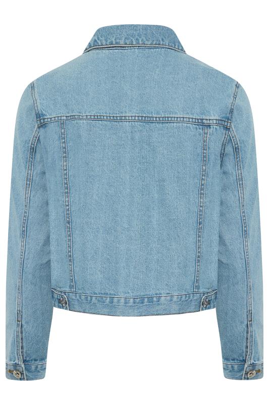 YOURS Plus Size Light Blue Denim Jacket | Yours Clothing 7